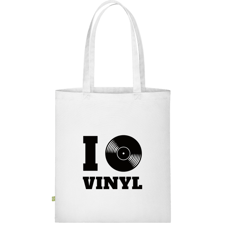 I Love Vinyl Väska av tyg contain pic