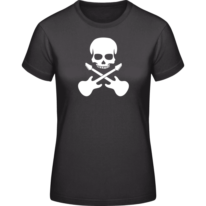 Guitarist Skull T-shirt för kvinnor contain pic