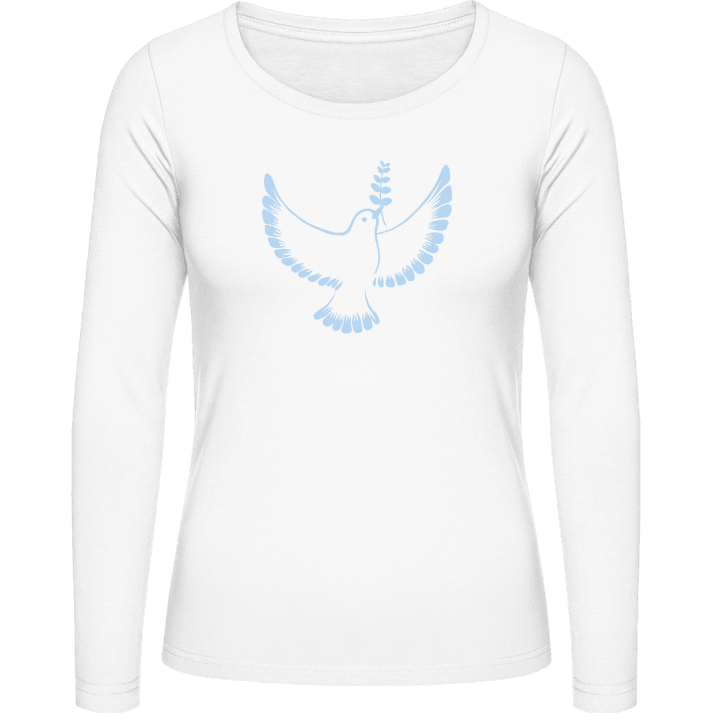 Dove Of Peace Illustration Vrouwen Lange Mouw Shirt contain pic