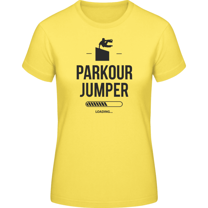 Parkur Jumper Loading Frauen T-Shirt contain pic