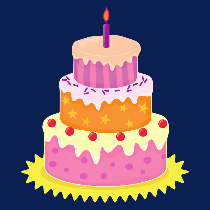 Birthday Cake With Light T-skjorte 0 image
