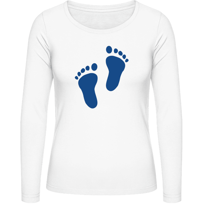 Feet Silhouette Camisa de manga larga para mujer 0 image