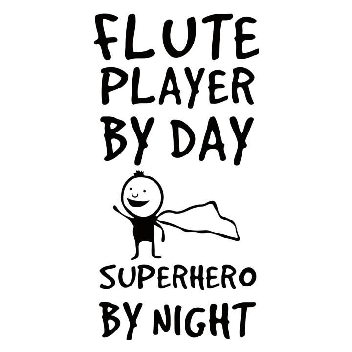Flute Player By Day Superhero By Night Lasten t-paita 0 image