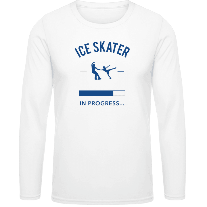 Ice Skater in Progress T-shirt à manches longues contain pic
