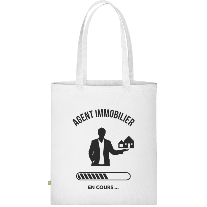 Agent immobilier en cours Stofftasche contain pic