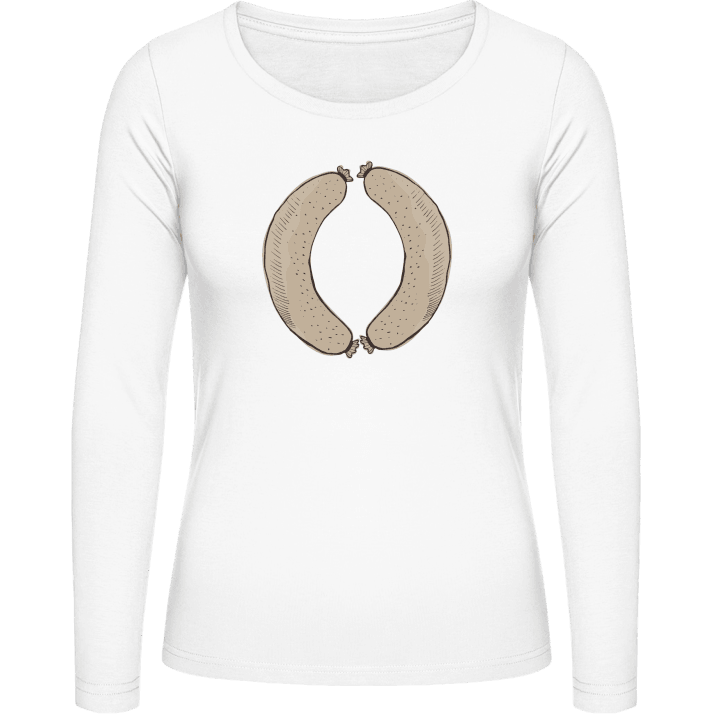 White Sausage Camisa de manga larga para mujer contain pic