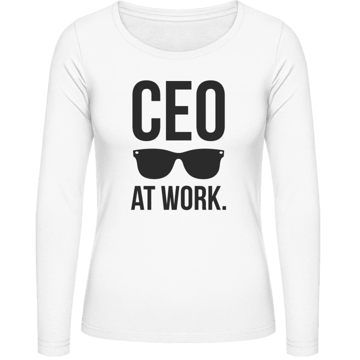 CEO At Work T-shirt à manches longues pour femmes contain pic