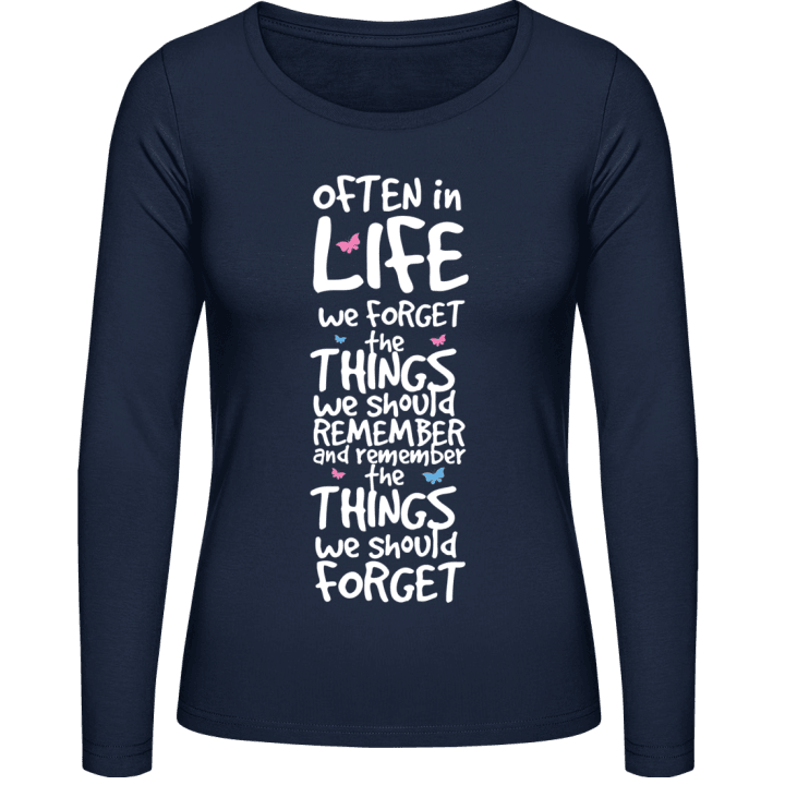 Things we should remember T-shirt à manches longues pour femmes 0 image