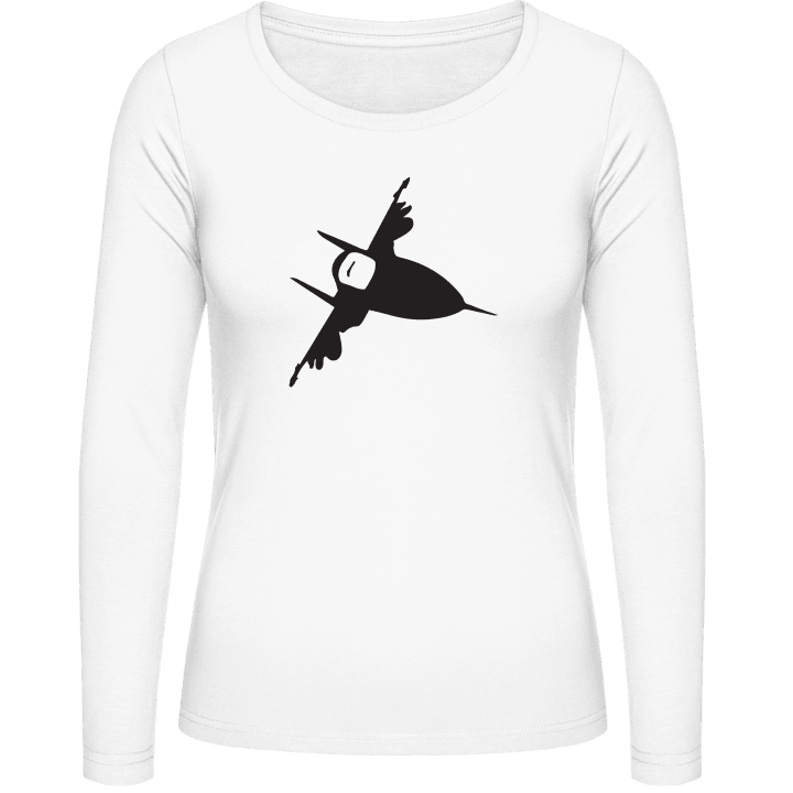 Army Fighter Jet Camisa de manga larga para mujer contain pic