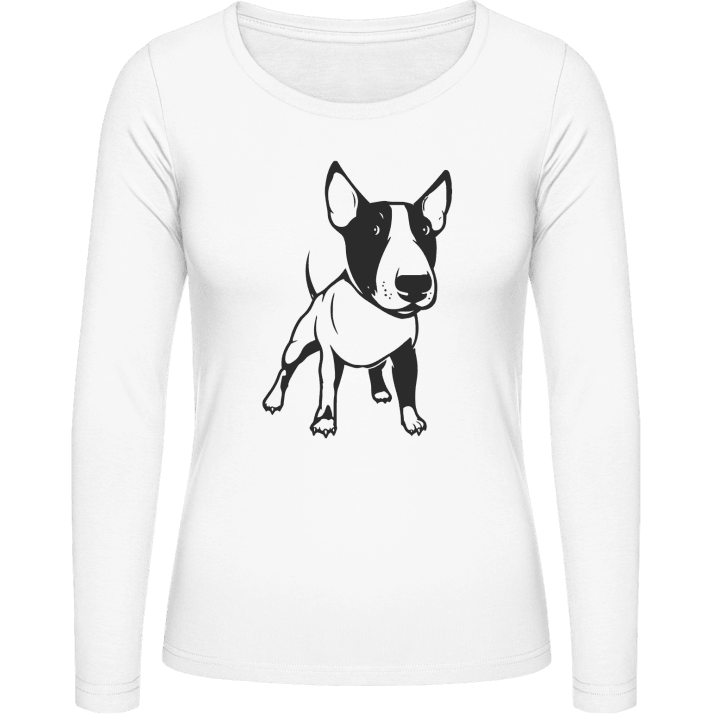Dog Bull Terrier Langermet skjorte for kvinner 0 image
