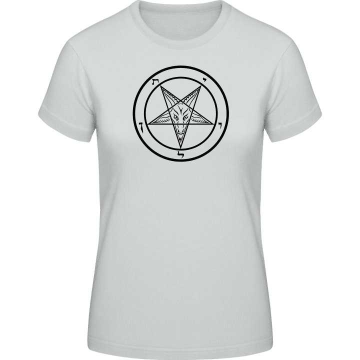 Baphomet Symbol Satan T-shirt för kvinnor contain pic