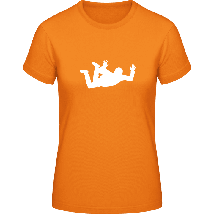 Skydiver Free Fall Silhouette T-skjorte for kvinner contain pic