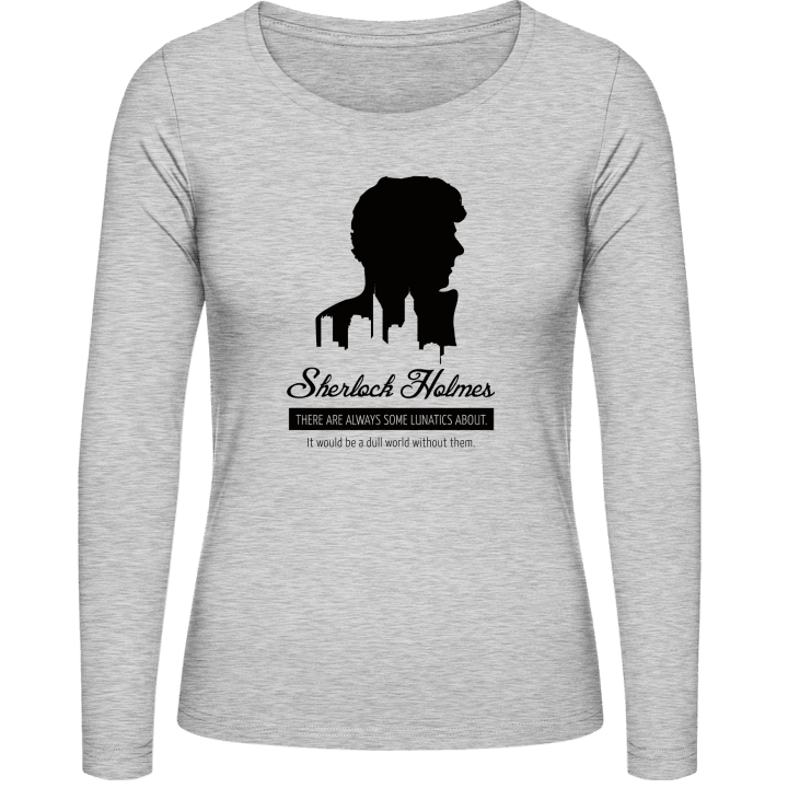 Sherlock Holmes Silhouette Frauen Langarmshirt 0 image