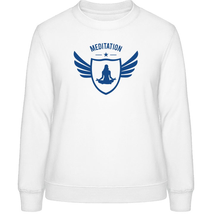 Meditation Winged Sweat-shirt pour femme contain pic
