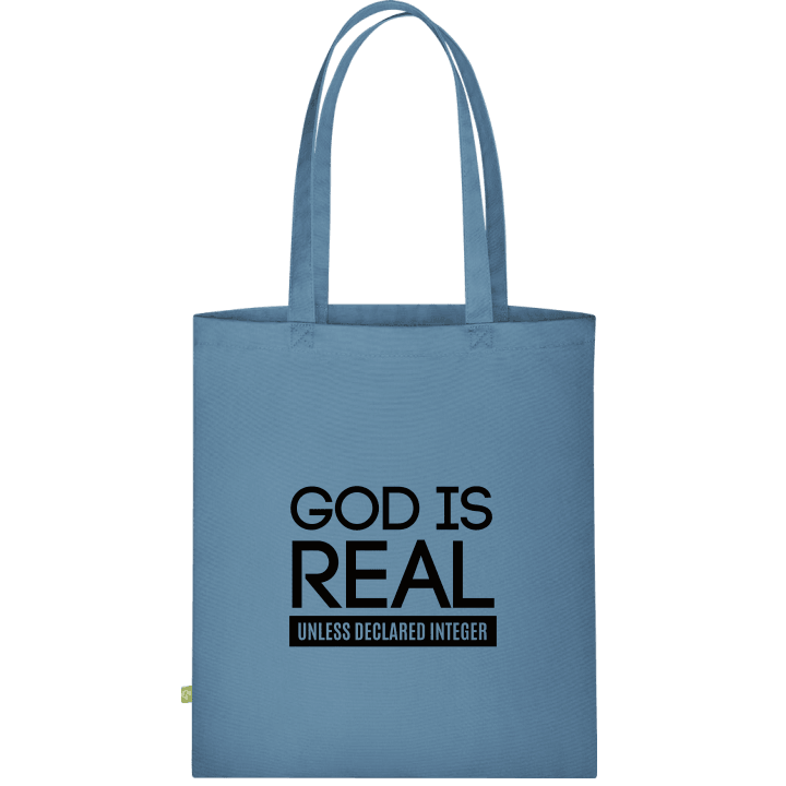 God Is Real Unless Declared Integer Väska av tyg contain pic