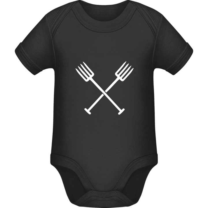 Crossed Pitchforks Baby romper kostym contain pic