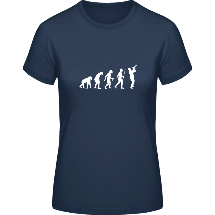 Trumpet Player Evolution T-skjorte for kvinner contain pic