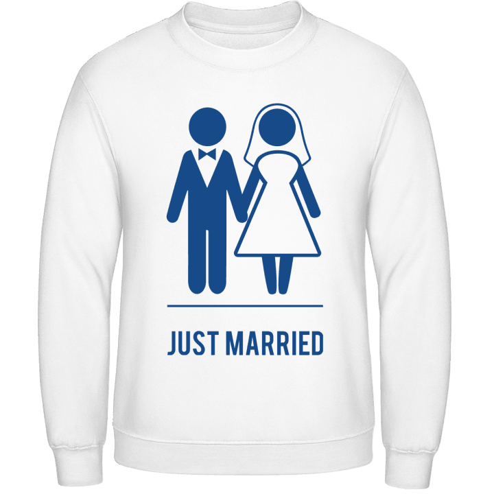Just Married Bride and Groom Sudadera contain pic