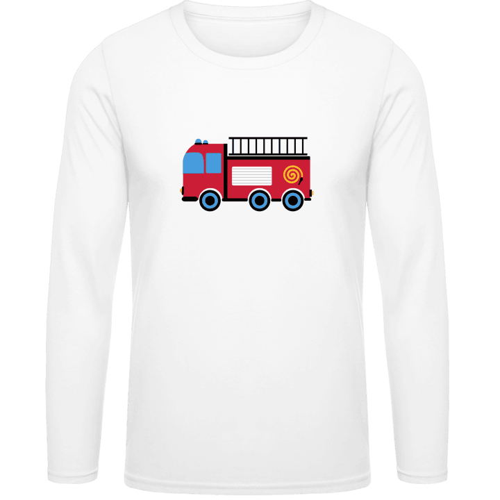 Fire Department Comic Truck Long Sleeve Shirt contain pic
