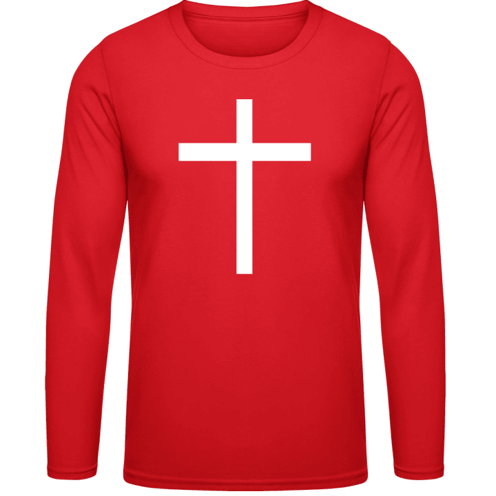 Cross Symbol Langarmshirt contain pic