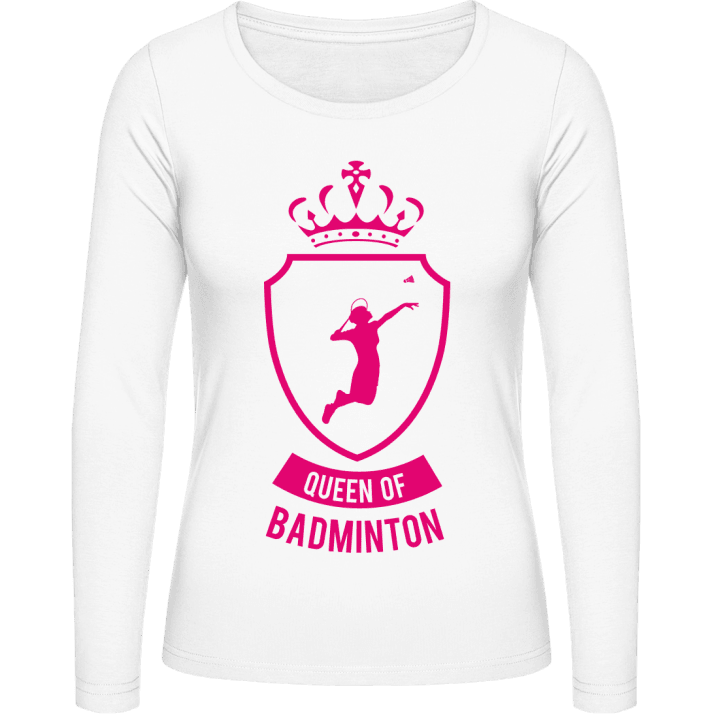 Queen Of Badminton T-shirt à manches longues pour femmes contain pic