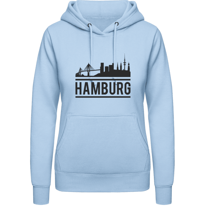 Hamburg City Skyline Hettegenser for kvinner contain pic