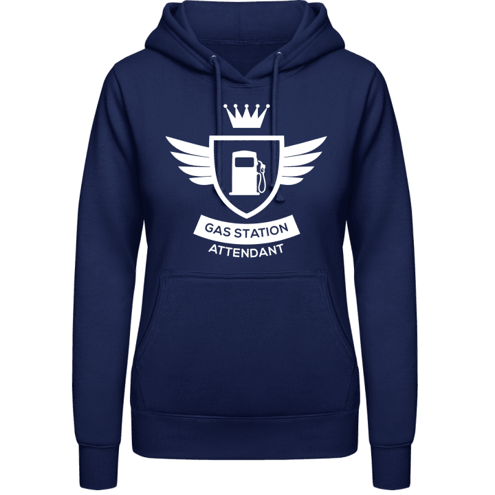 Gas Station Attendant Coat Of Arms Winged Sweat à capuche pour femme contain pic