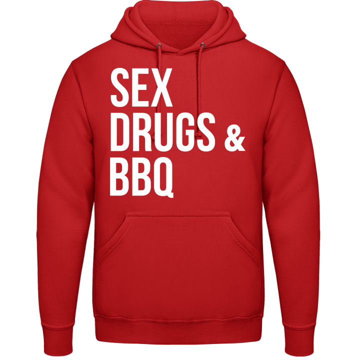 Sex Drugs And BBQ Felpa con cappuccio contain pic