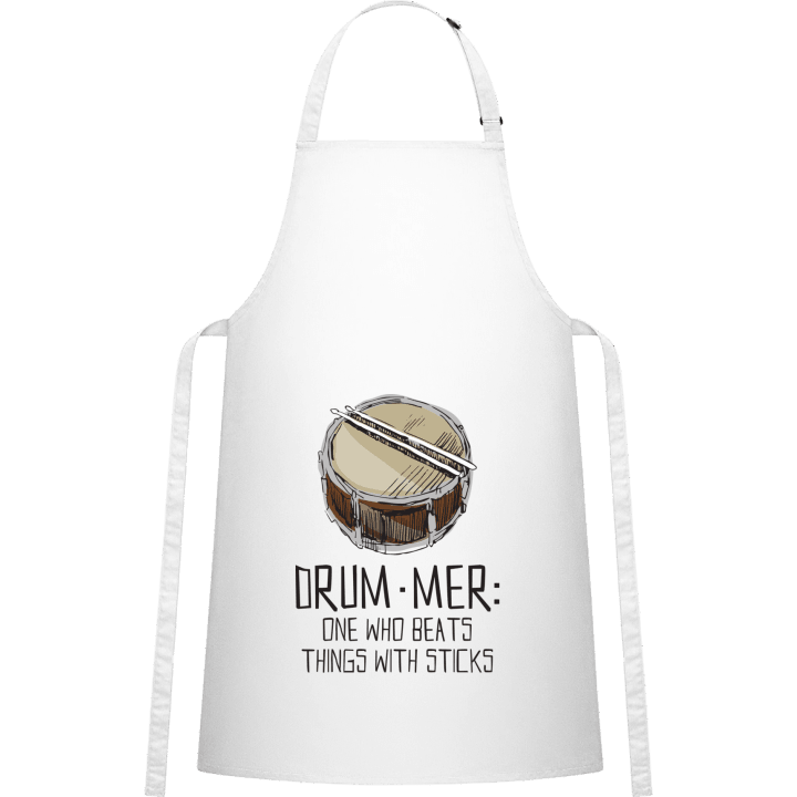 Drummer Beats Things With Sticks Kitchen Apron contain pic