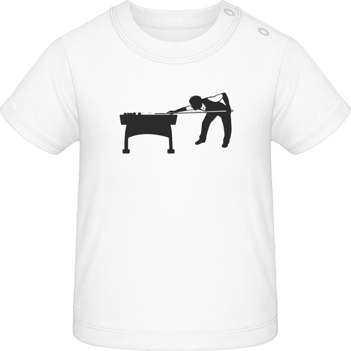 Billiards Player Silhouette Baby T-Shirt contain pic