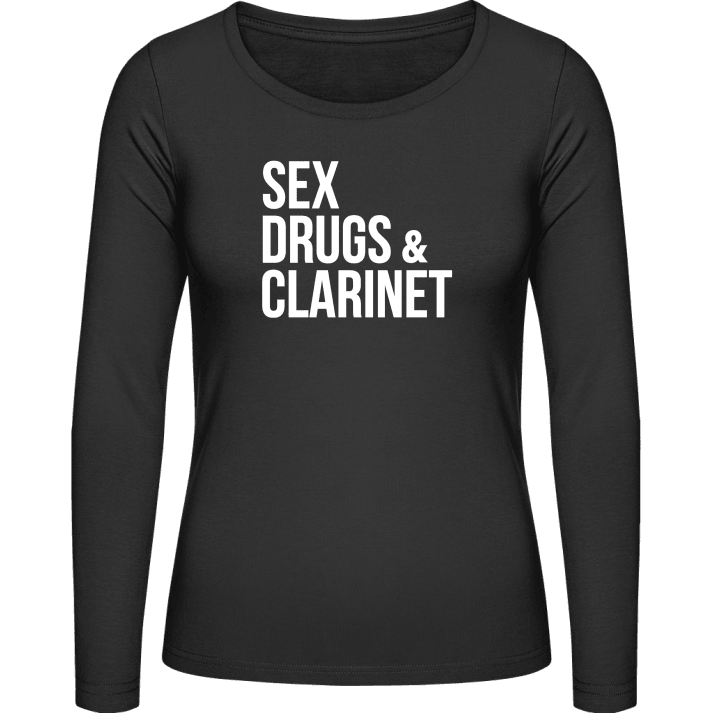 Sex Drugs And Clarinet Langermet skjorte for kvinner contain pic