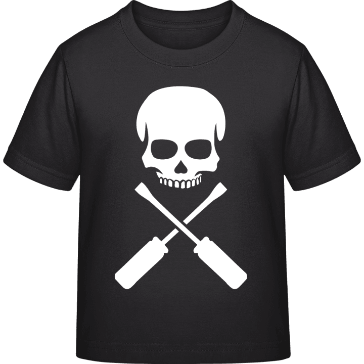 Electrician Skull Kinderen T-shirt contain pic