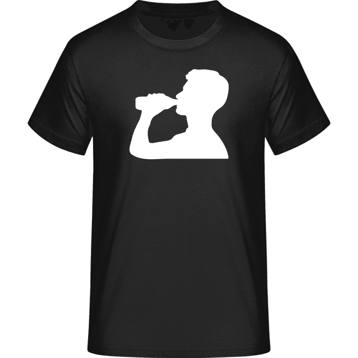 Beer Drinking Silhouette T-skjorte 0 image