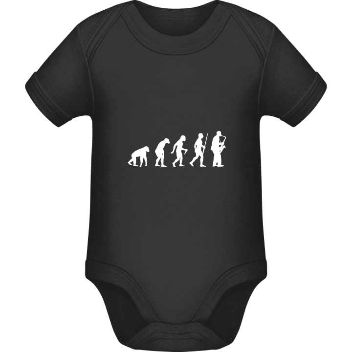 Saxophonist Evolution Baby romper kostym contain pic