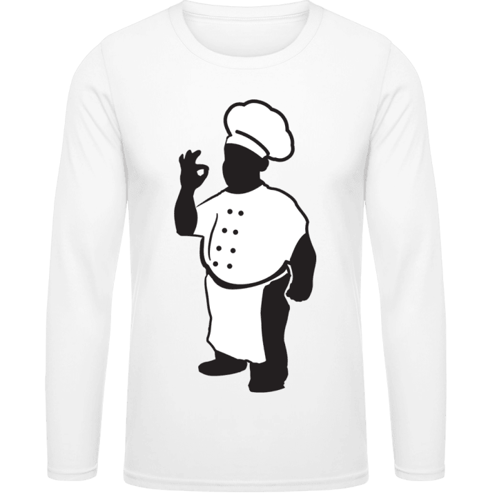 Cook Chef Silhouette T-shirt à manches longues contain pic
