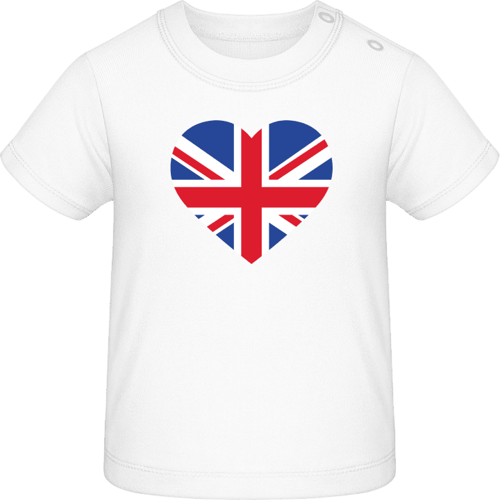 Great Britain Heart Flag T-shirt för bebisar contain pic