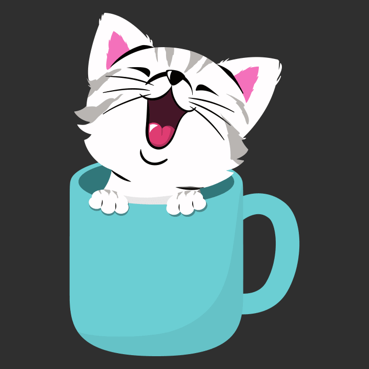 Cat In A Cup  T-skjorte for kvinner 0 image