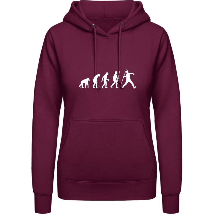 Javelin Throw Evolution Vrouwen Hoodie contain pic