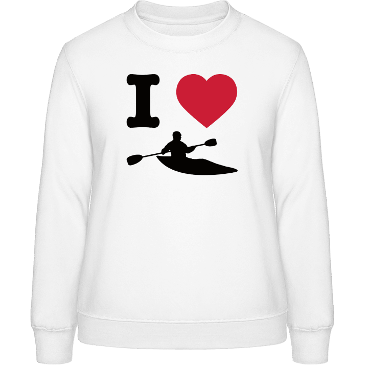 I Love Kayaking Sweatshirt för kvinnor contain pic