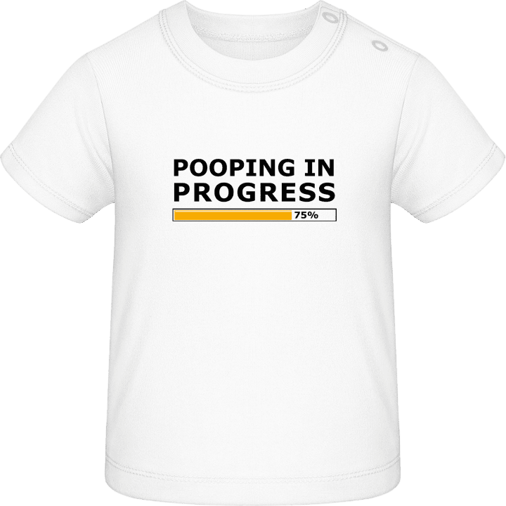 Pooping In Progress Camiseta de bebé contain pic