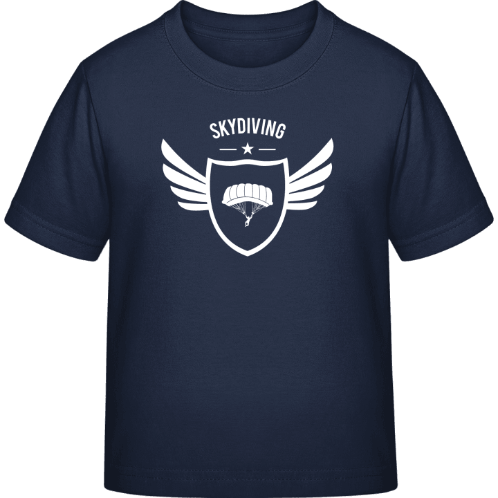 Skydiving Winged T-shirt för barn contain pic