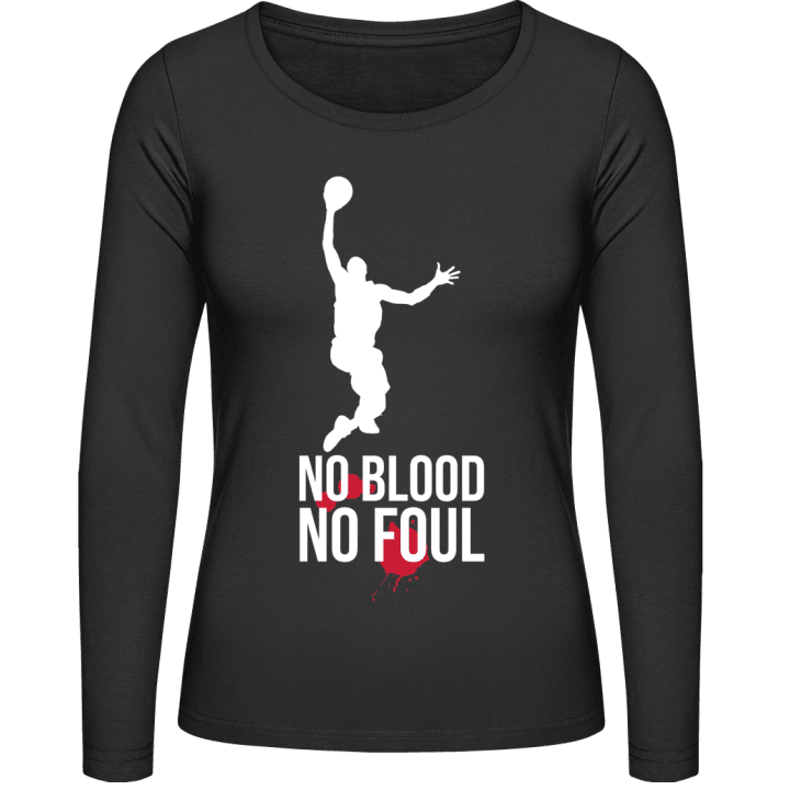 No Blood No Foul Langermet skjorte for kvinner contain pic