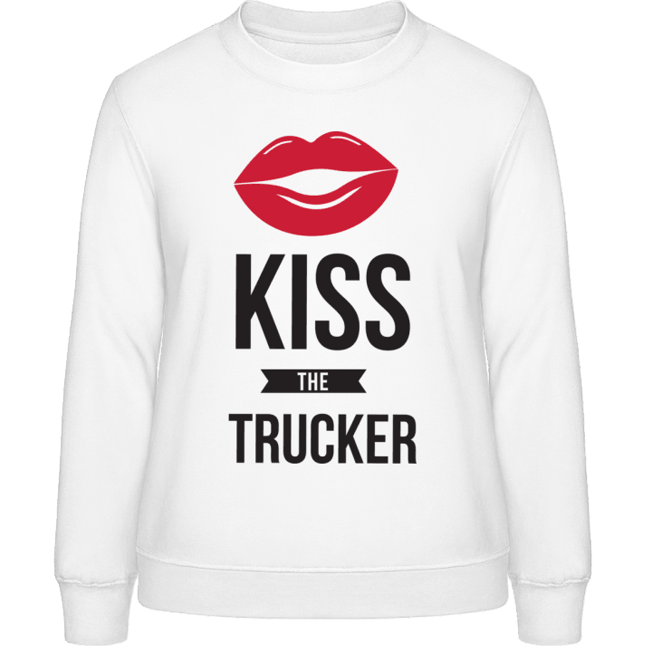 Kiss The Trucker Frauen Sweatshirt contain pic