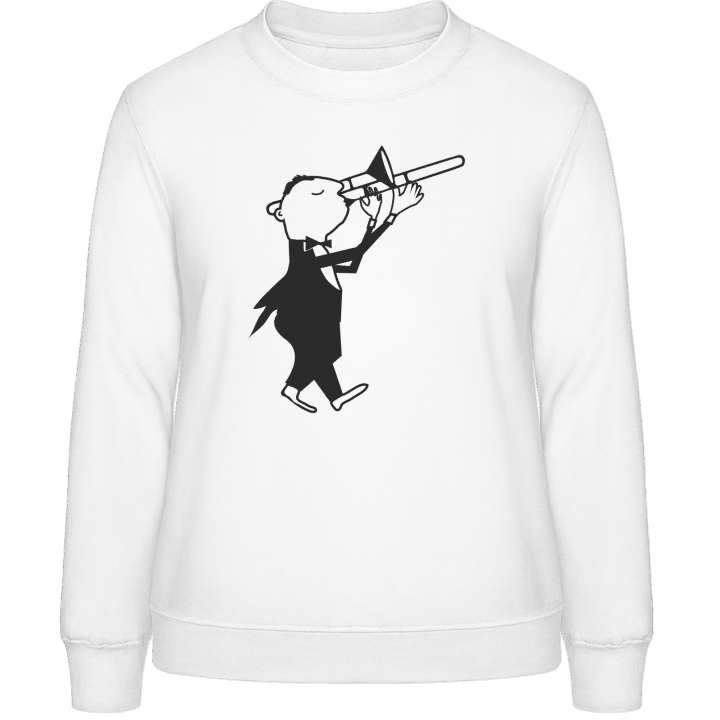 Trombonist Illustration Frauen Sweatshirt contain pic
