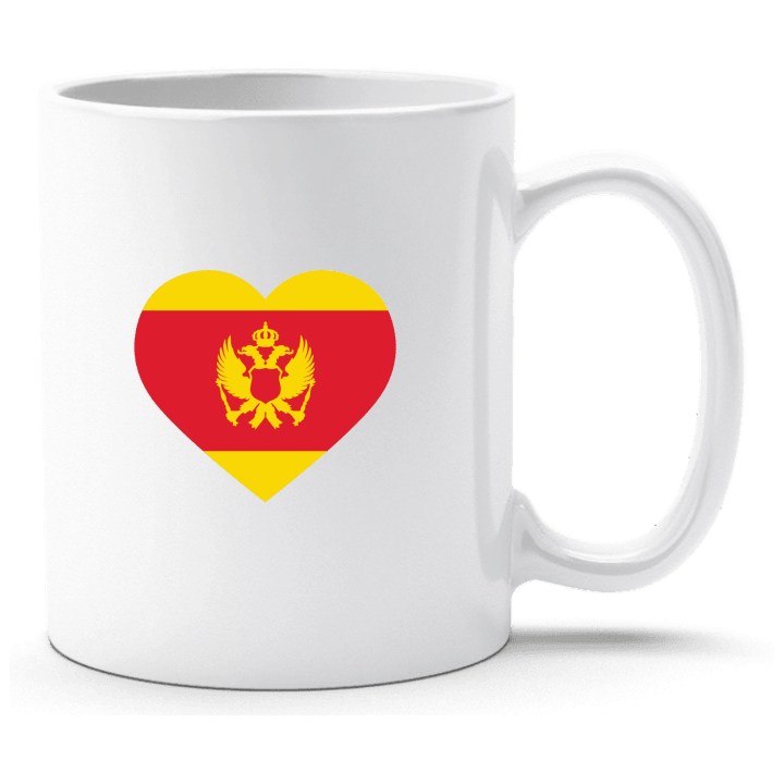 Montenegro Heart Flag Taza contain pic