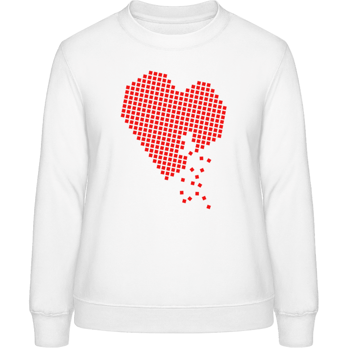 Pixel Hjärta Sweatshirt för kvinnor contain pic
