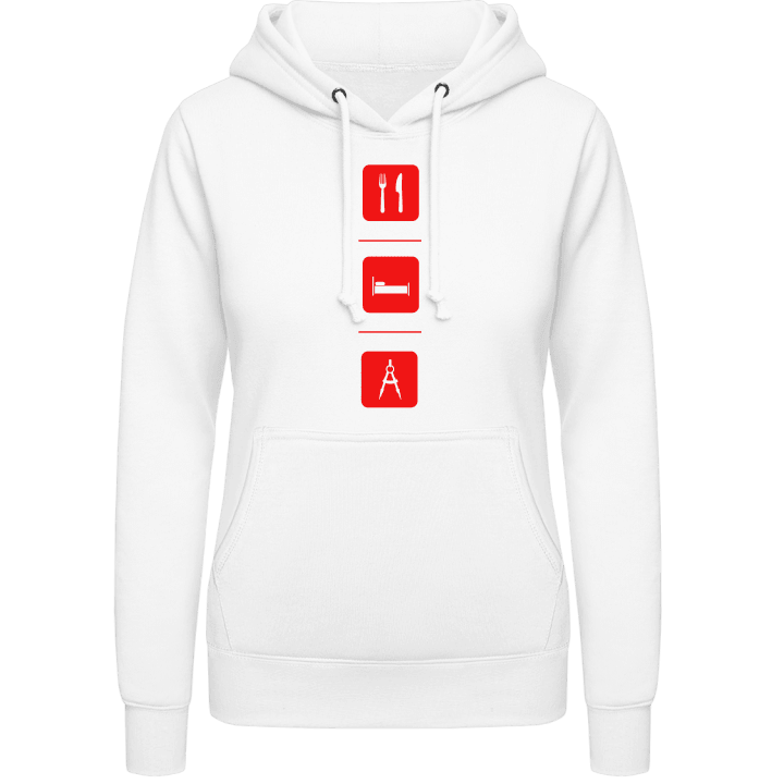 Eat Sleep Architecture Women Hoodie contain pic
