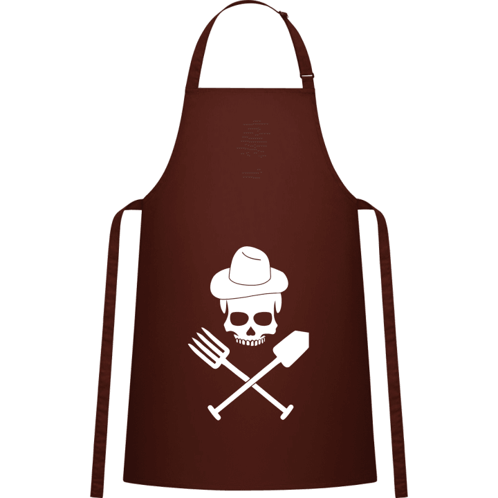 Farmer Skull With Hat Kitchen Apron contain pic