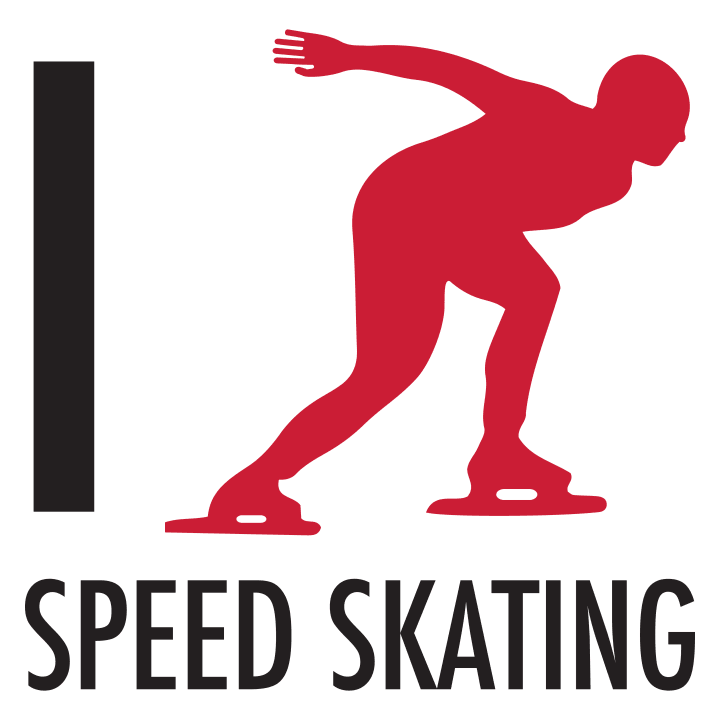 I Love Speed Skating Sweat à capuche pour femme 0 image