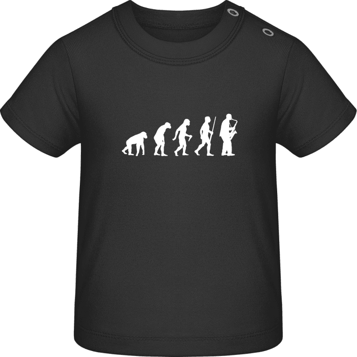 Saxophonist Evolution T-shirt för bebisar contain pic